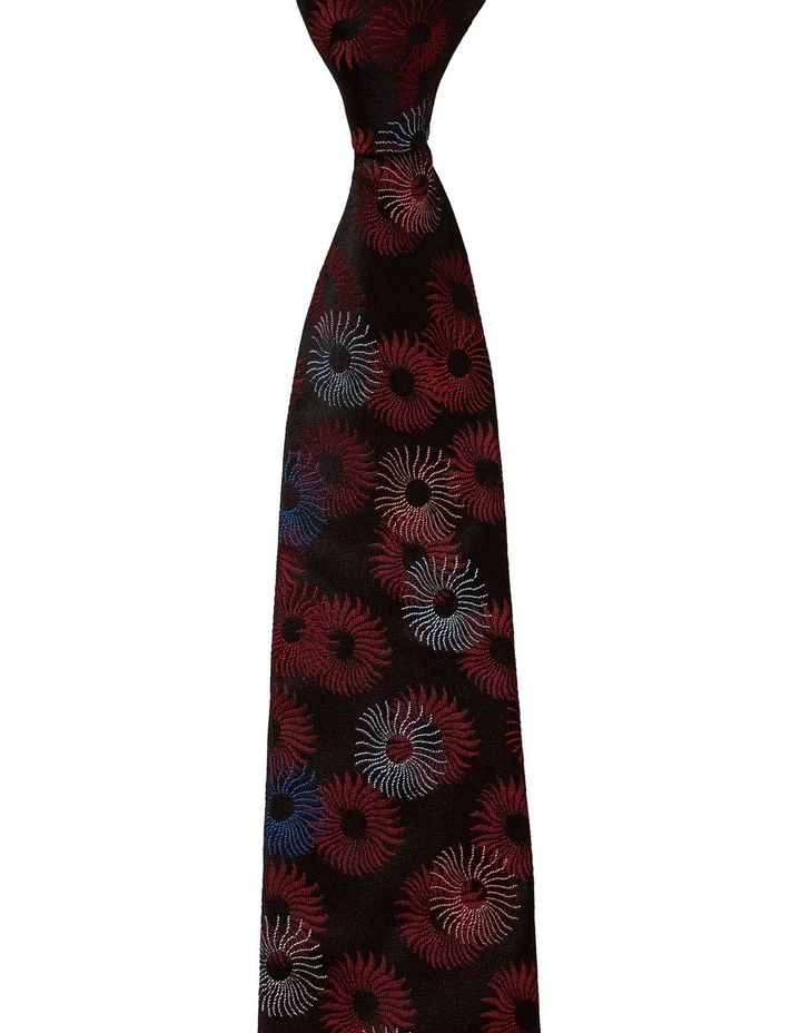 Anemone Silk Tie in Red image 1