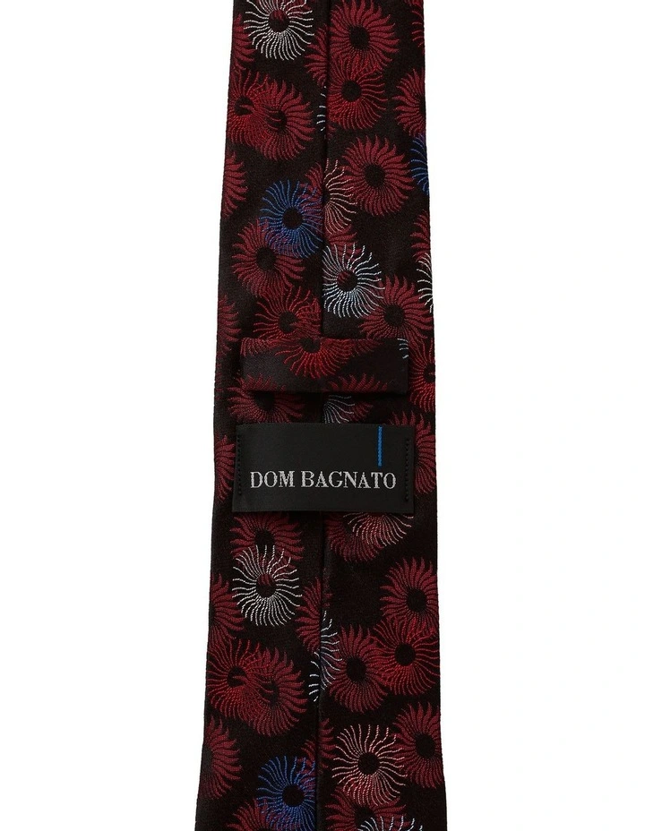 Anemone Silk Tie in Red image 2