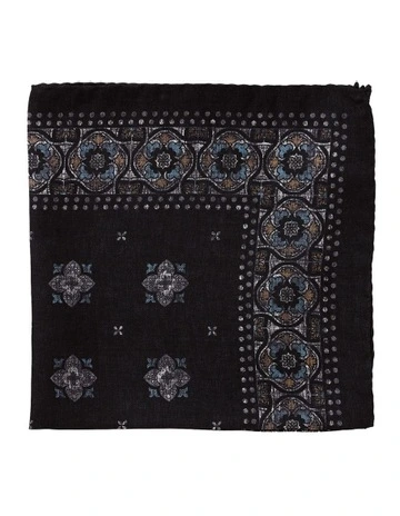 Mosaico Silk Pochette in Black