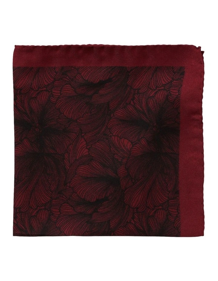 Floral Silk Pochette in Wine image 1