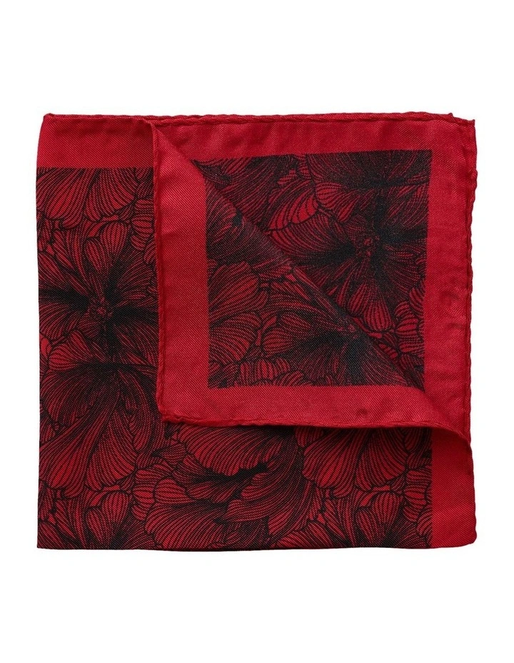Floral Silk Pochette in Red image 2