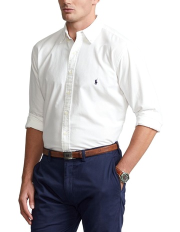 Polo Ralph Lauren Men's Jersey Shirt White Size Large