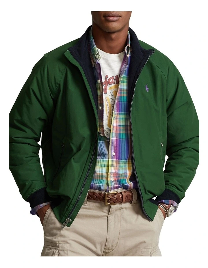 Polo Ralph Lauren Raglan-Sleeve Jacket in Green | MYER 