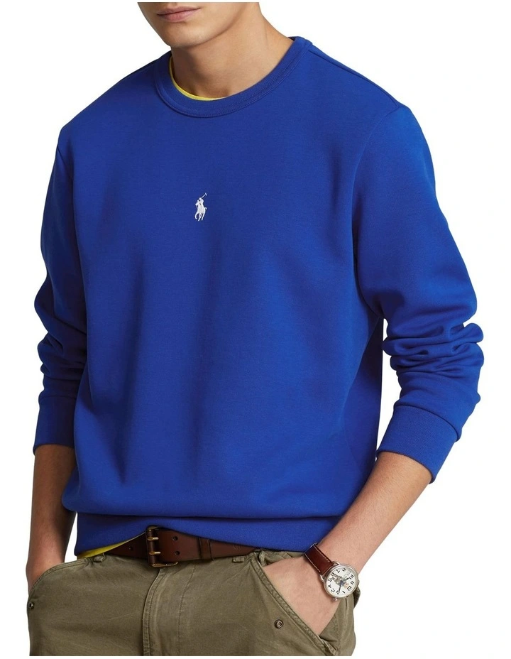 Double-Knit Sweatshirt in Blue image 1