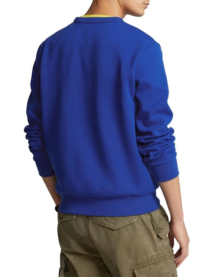 Double-Knit Sweatshirt in Blue image 2