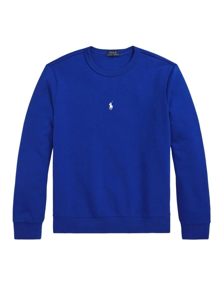 Double-Knit Sweatshirt in Blue image 4