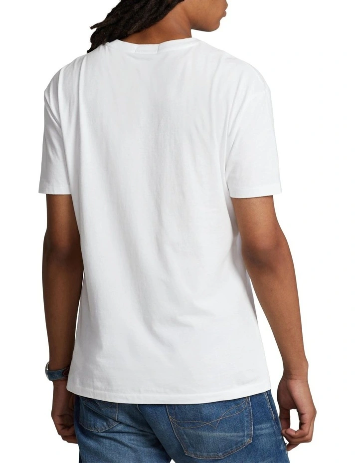 Classic Fit Big Pony Jersey T-Shirt in White image 2