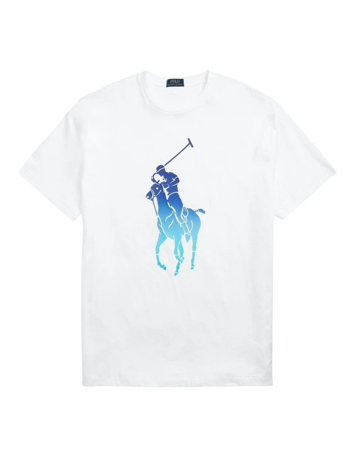 Polo Ralph Lauren Classic Fit Big Pony Jersey T-Shirt in White MYER