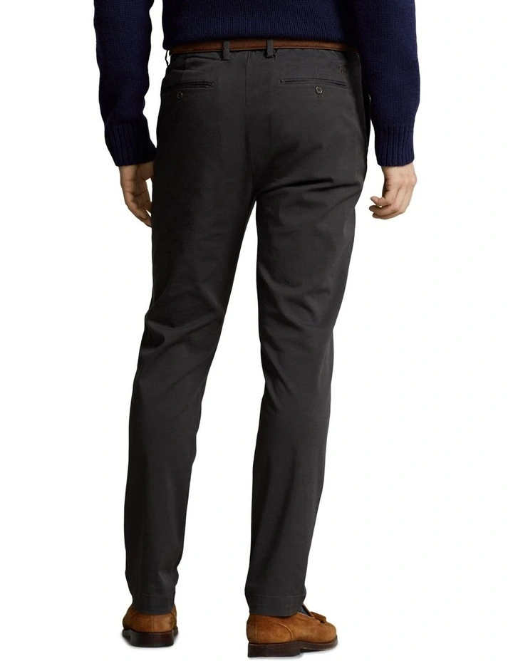 Straight Fit Stretch Chino Pant in Black image 2