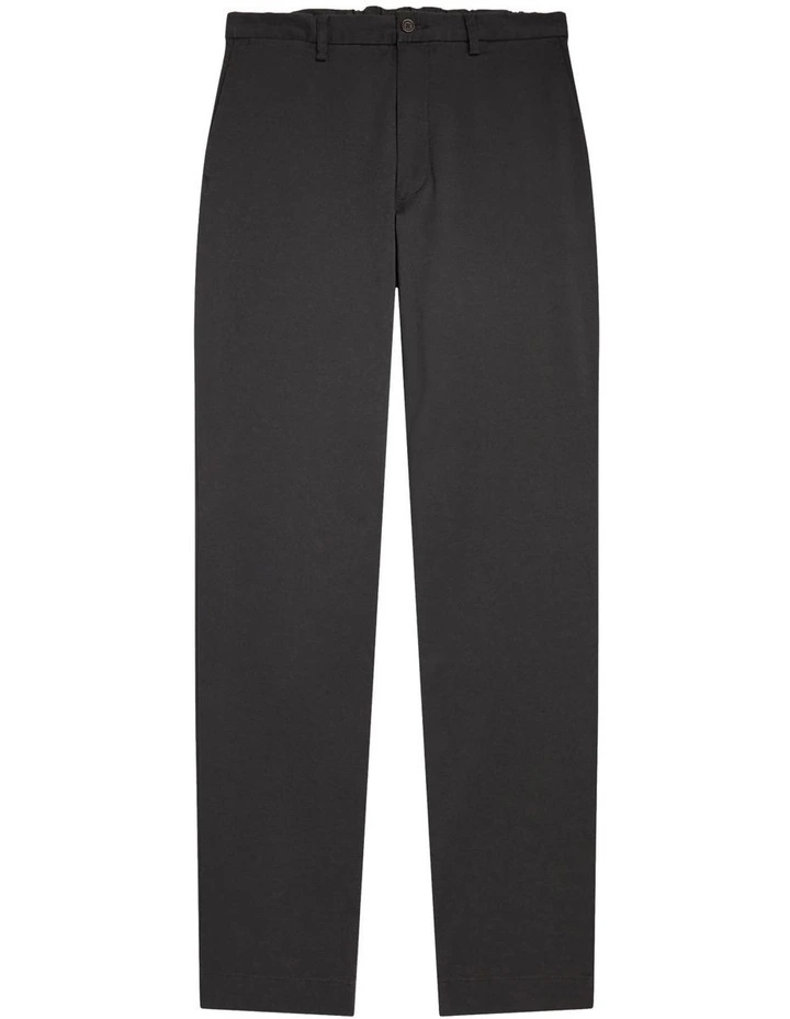 Straight Fit Stretch Chino Pant in Black image 4