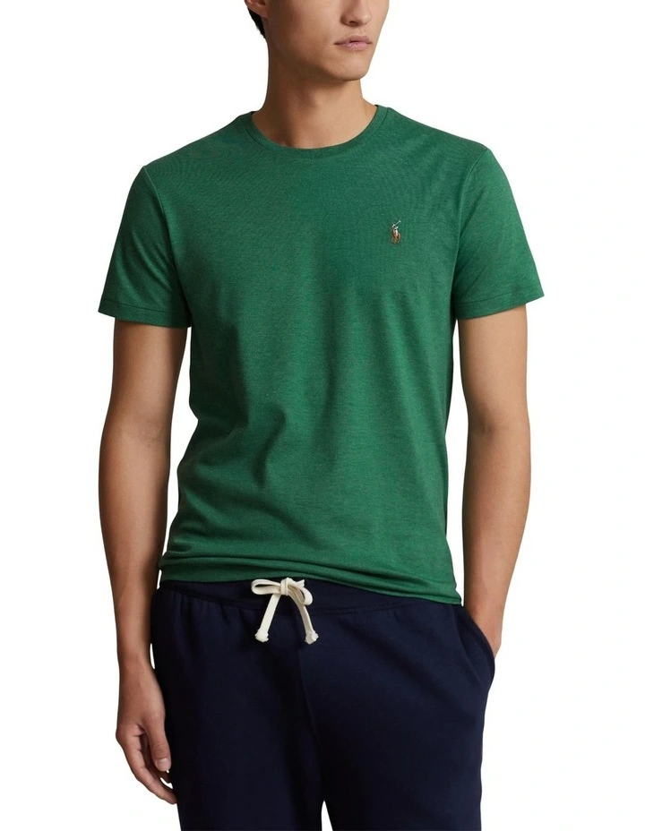 Custom Slim Fit Soft Cotton T-shirt in Green image 1
