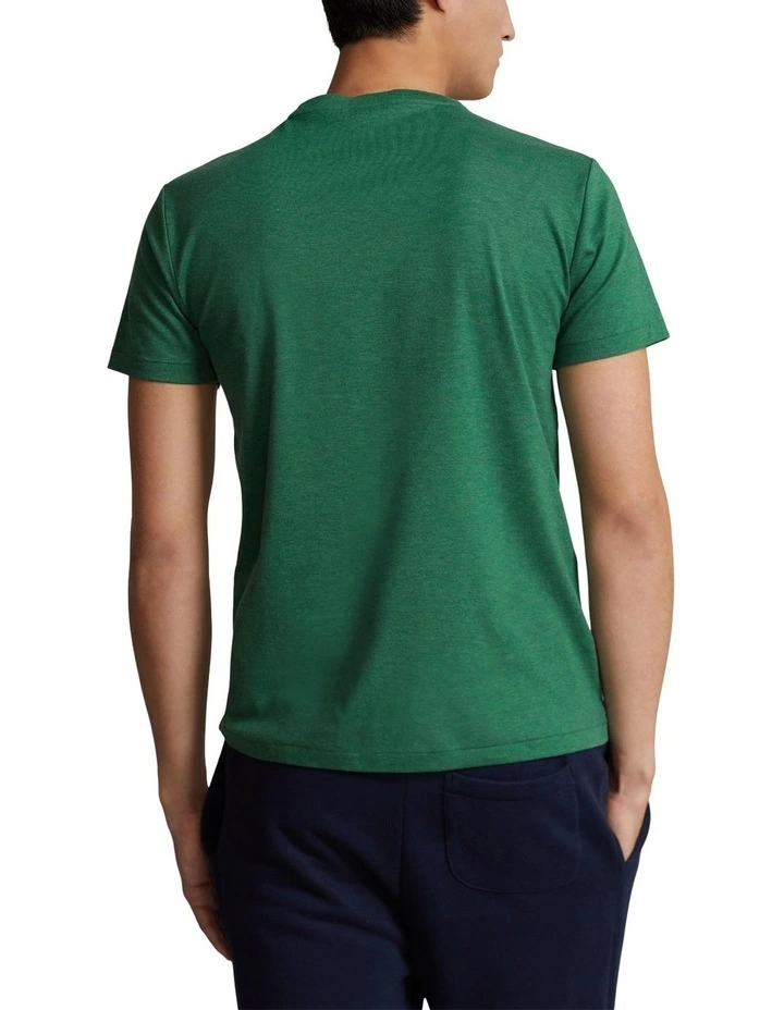 Custom Slim Fit Soft Cotton T-shirt in Green image 2