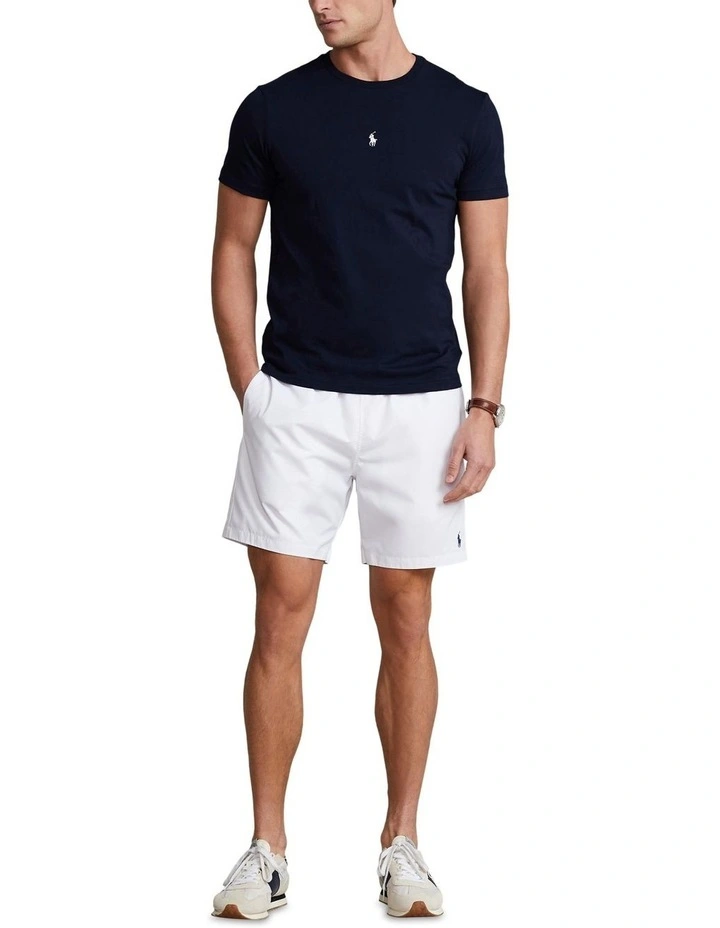 Custom Slim Fit Jersey Crewneck T-shirt in Navy image 3