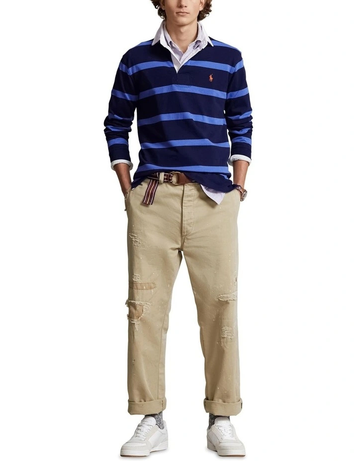 The Iconic Rugby Shirt in Navy image 3