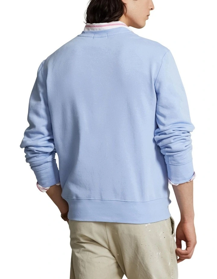 Bear Fleece Sweatshirt in Blue image 2
