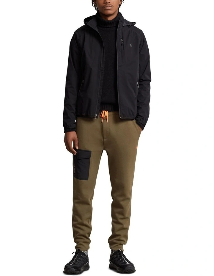 Packable Hooded Jacket in Black image 3