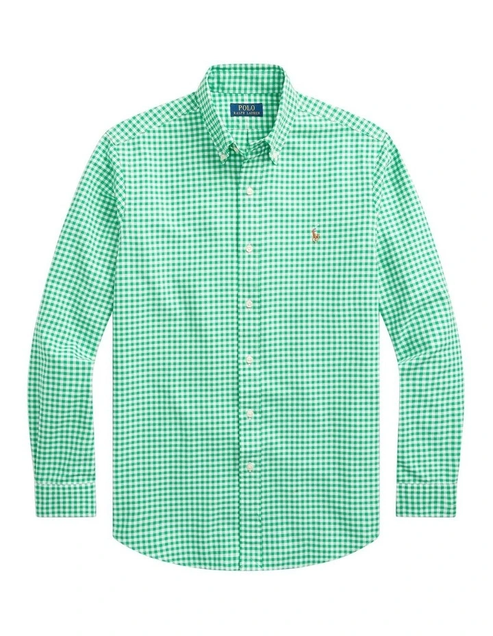 Polo Ralph Lauren Classic Fit Gingham Oxford Shirt in Green MYER