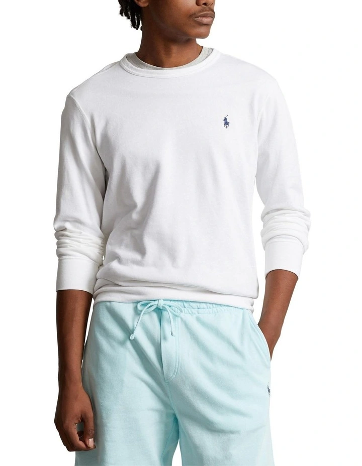 Spa Terry Sweatshirt in White image 1