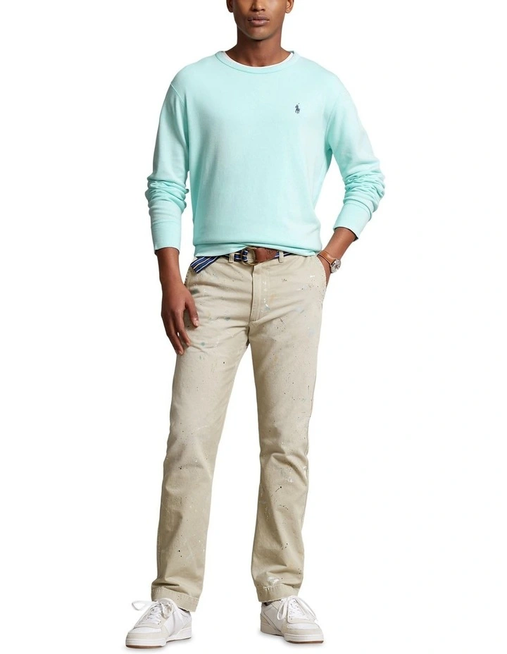 Spa Terry Sweatshirt in Aqua image 3
