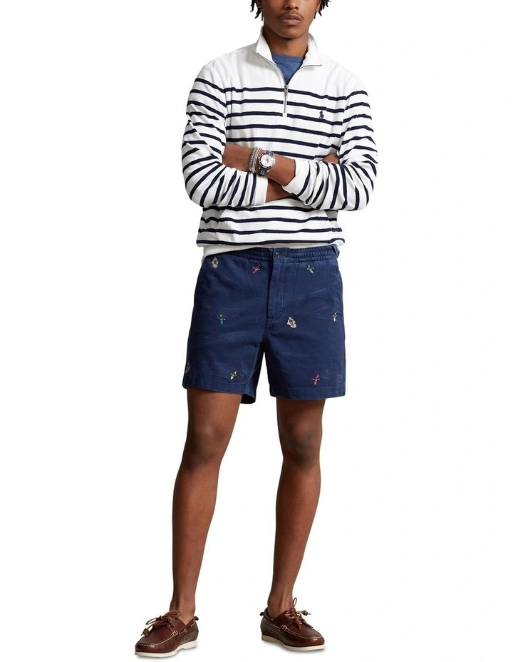 Prepster Embroidered Short 6-Inch in Navy image 3