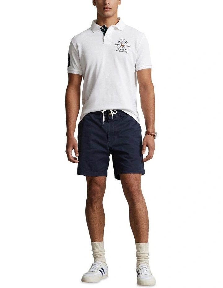 Custom Slim Fit Mesh Polo Shirt in White image 3