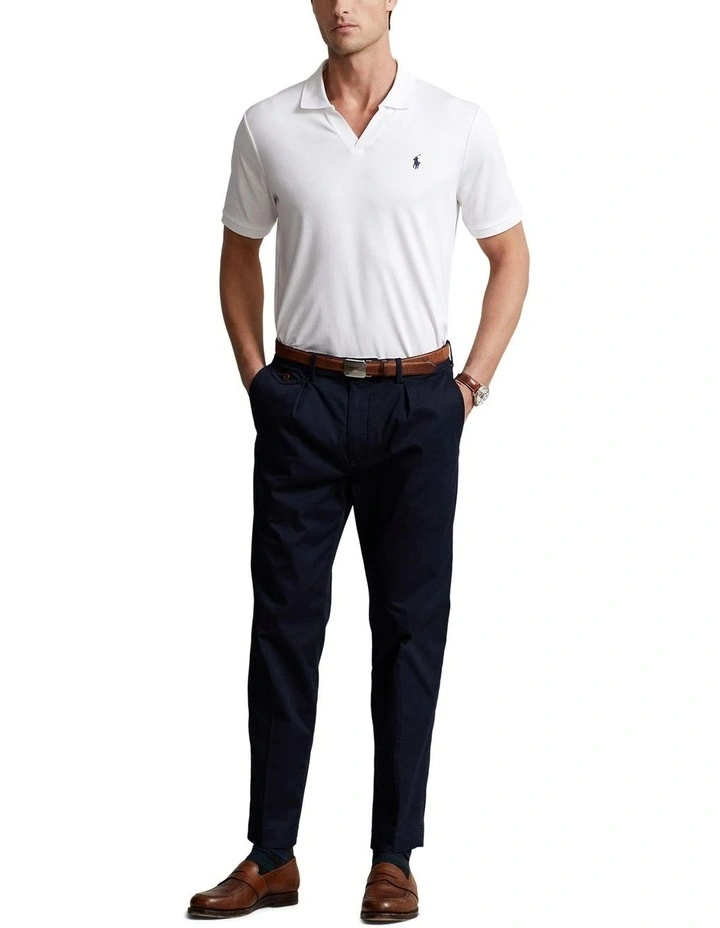 Custom Slim Fit Soft Cotton Polo Shirt in White image 3