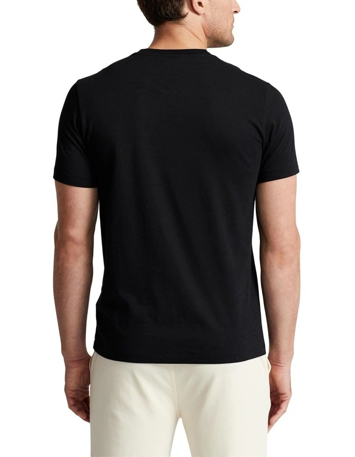 Cotton Jersey Sleep T-shirt in Black image 2