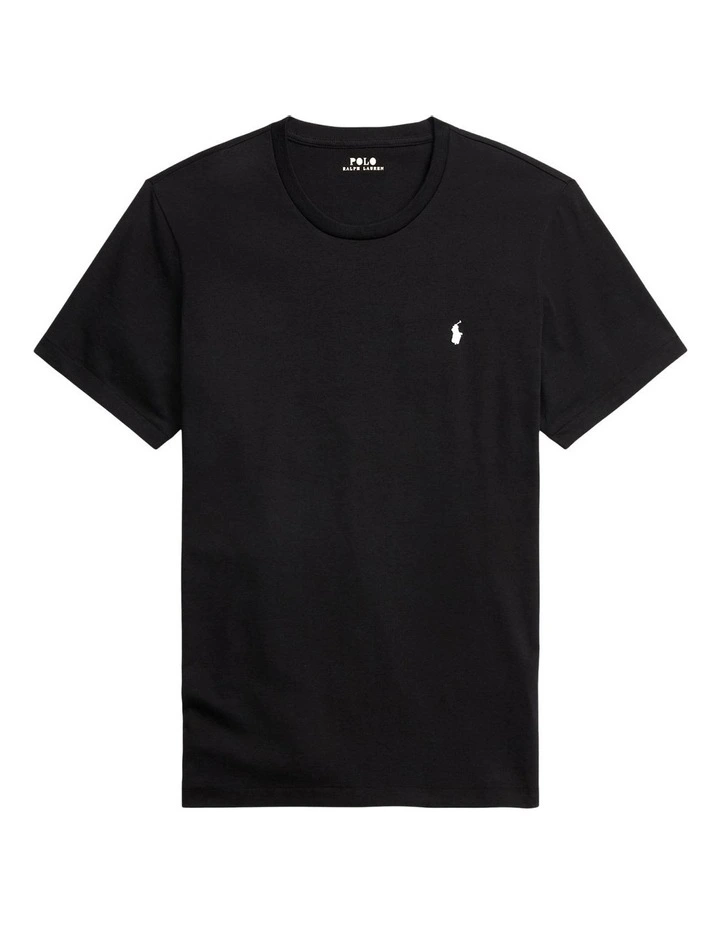 Cotton Jersey Sleep T-shirt in Black image 4