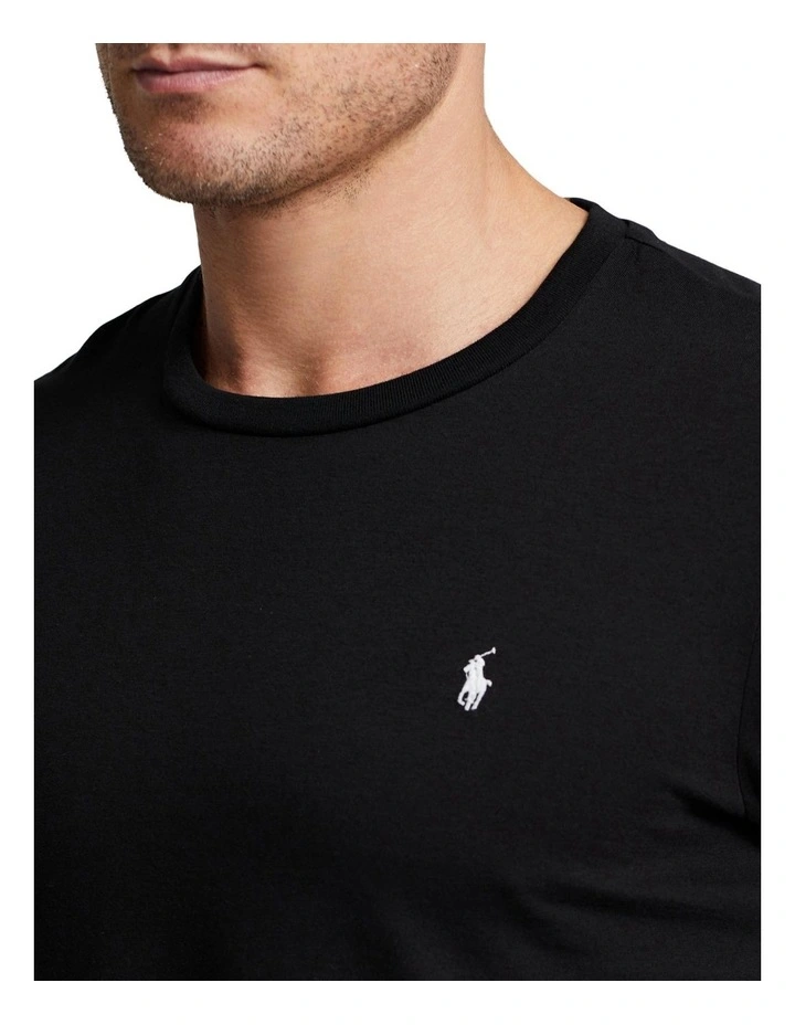 Cotton Jersey Sleep T-shirt in Black image 5