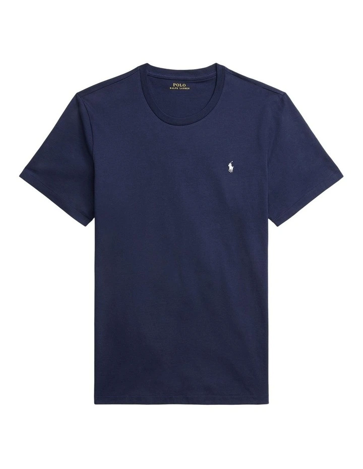 Cotton Jersey Sleep T-shirt in Navy image 4