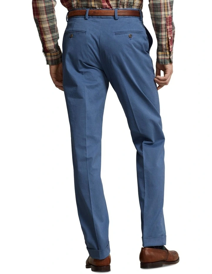 Stretch Chino Suit Trouser in Navy image 2
