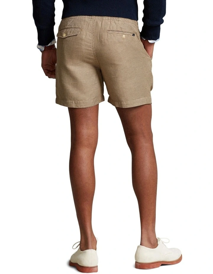 Prepster Linen Blend 6-Inch Short in Beige image 2