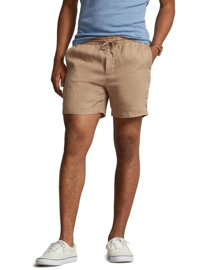 Prepster Linen 6-Inch Short in Beige image 3