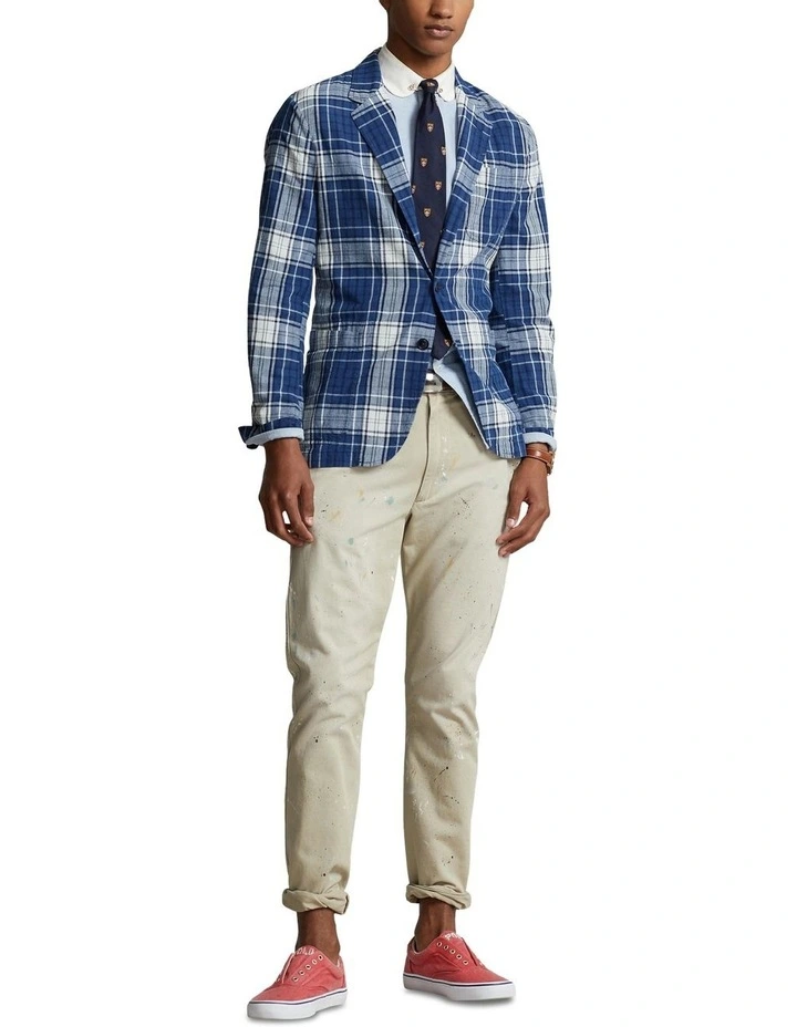 Indigo Madras Sport Coat in Blue image 3