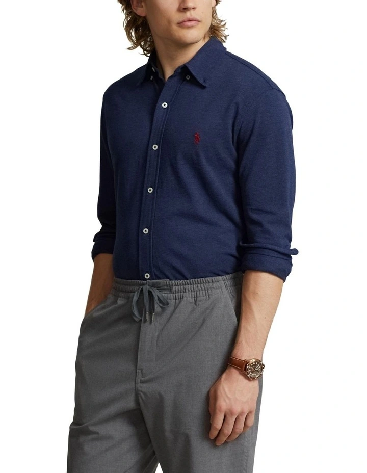 Featherweight Mesh Shirt in Navy image 1