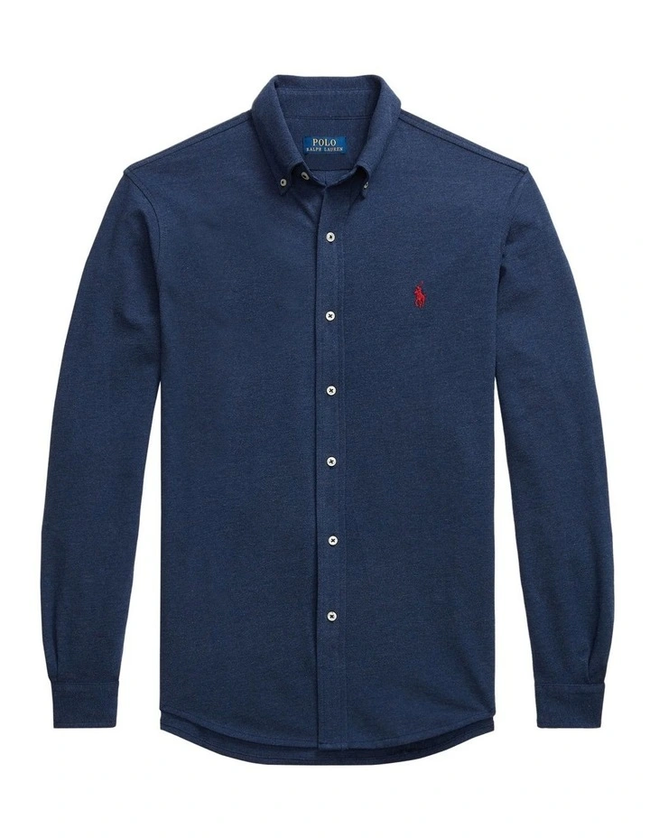 Featherweight Mesh Shirt in Navy image 4