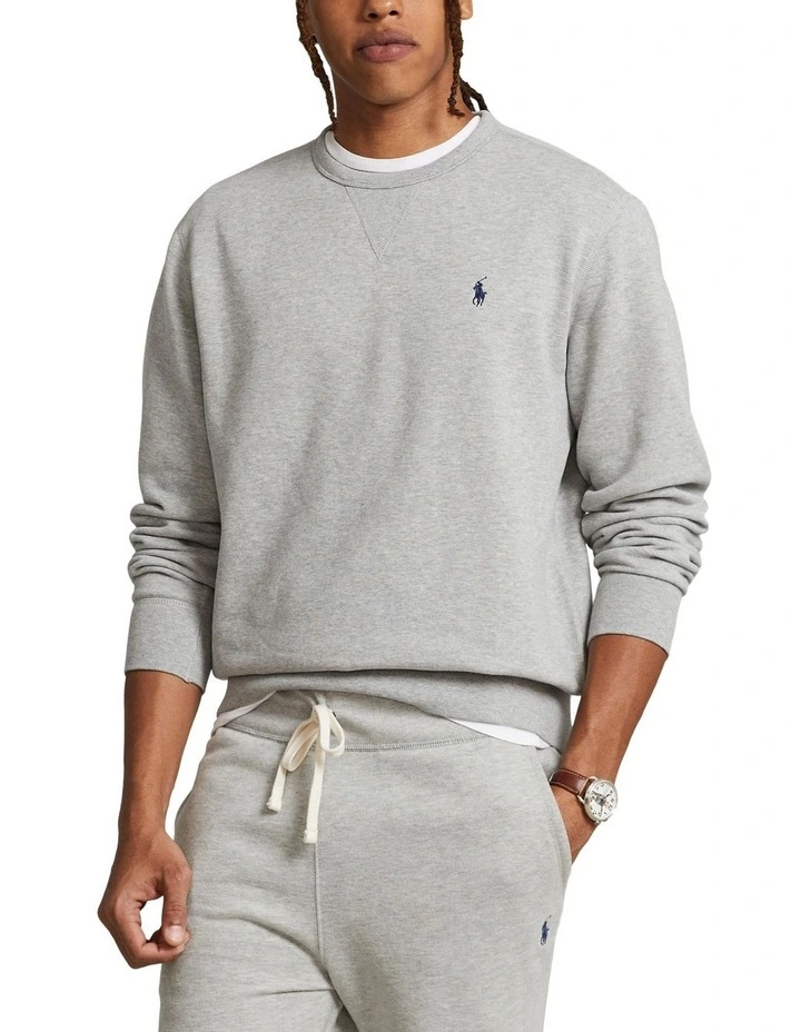 Fleece Sweatshirt in Navy image 1