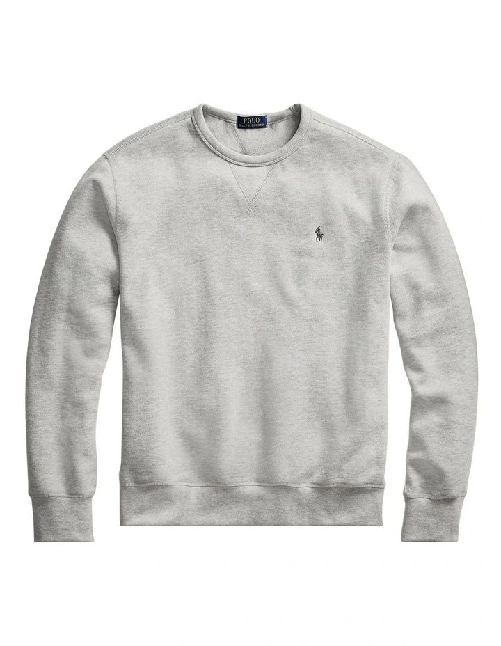 Fleece Sweatshirt in Navy image 4