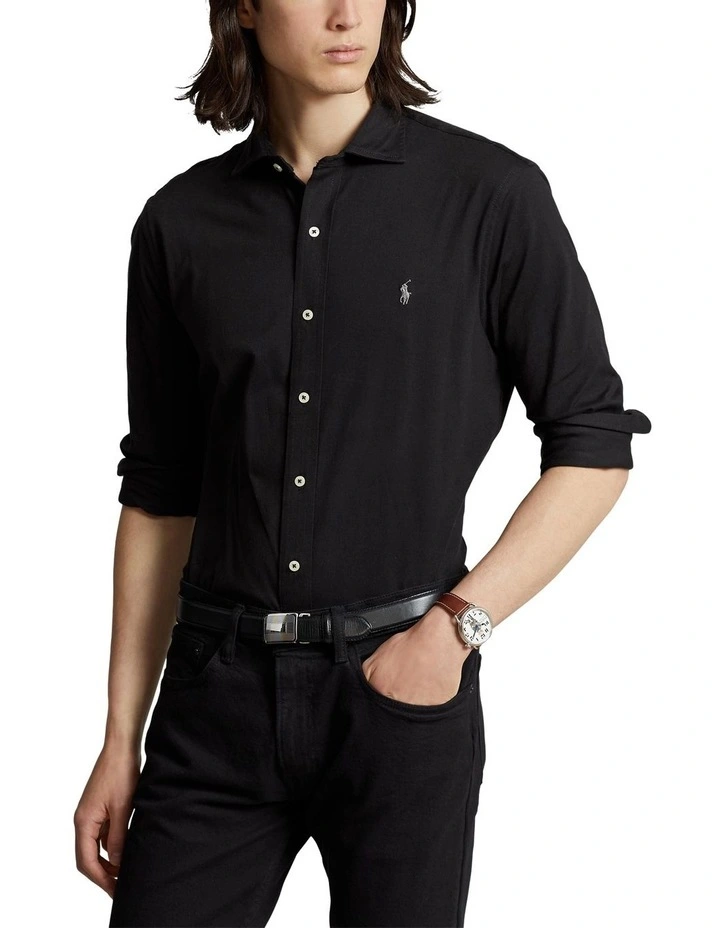 Jersey Shirt in Black image 1