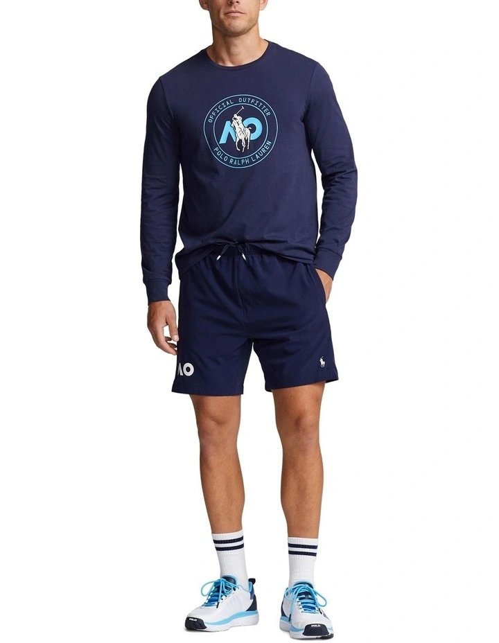 Australian Open Custom Slim Fit T-shirt in Navy image 3