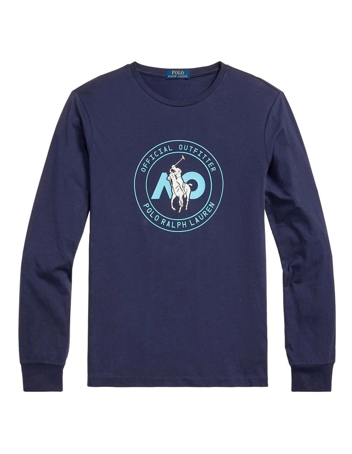 Australian Open Custom Slim Fit T-shirt in Navy image 4