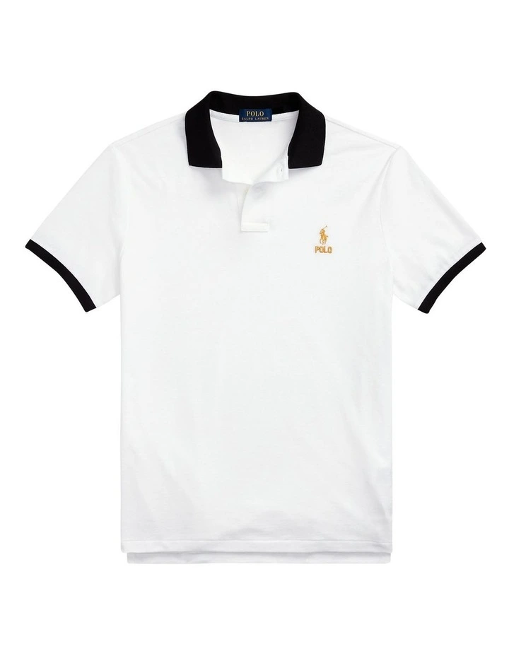 Custom Slim Lunar New Year Polo Shirt in White image 4