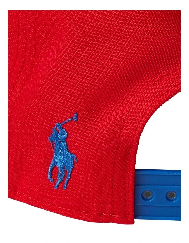 Logo Twill Ball Cap in Red image 4