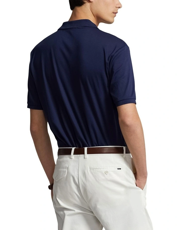 Custom Slim Fit Soft Cotton Polo Shirt in Blue image 2