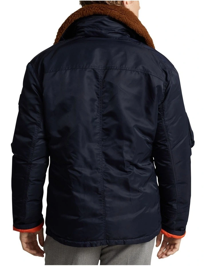 Polo Ralph Lauren Shearling-Collar Down Jacket in Blue | MYER