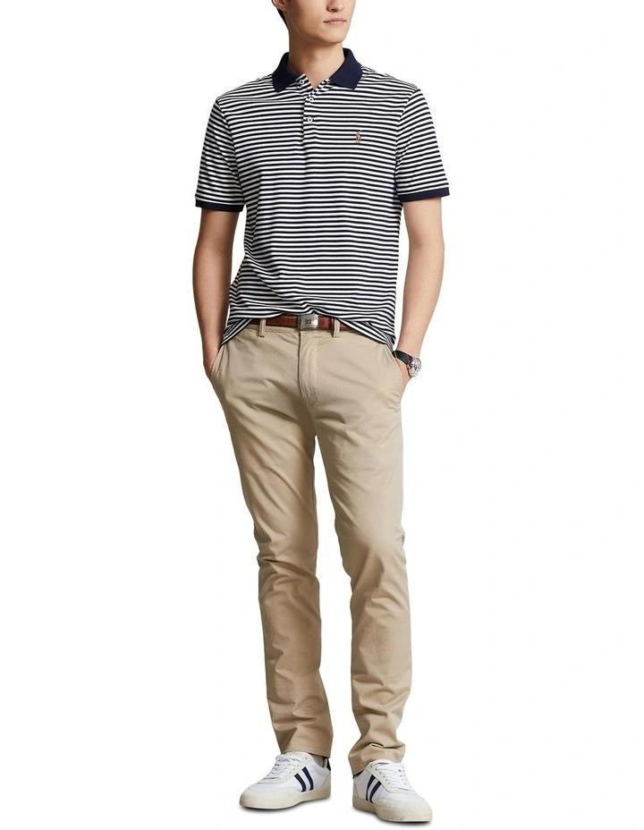 Custom Slim Fit Soft Cotton Polo Shirt in Blue image 3