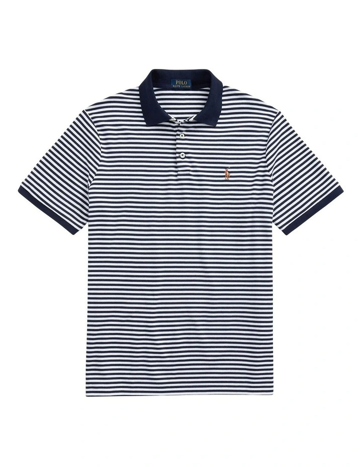 Custom Slim Fit Soft Cotton Polo Shirt in Blue image 4
