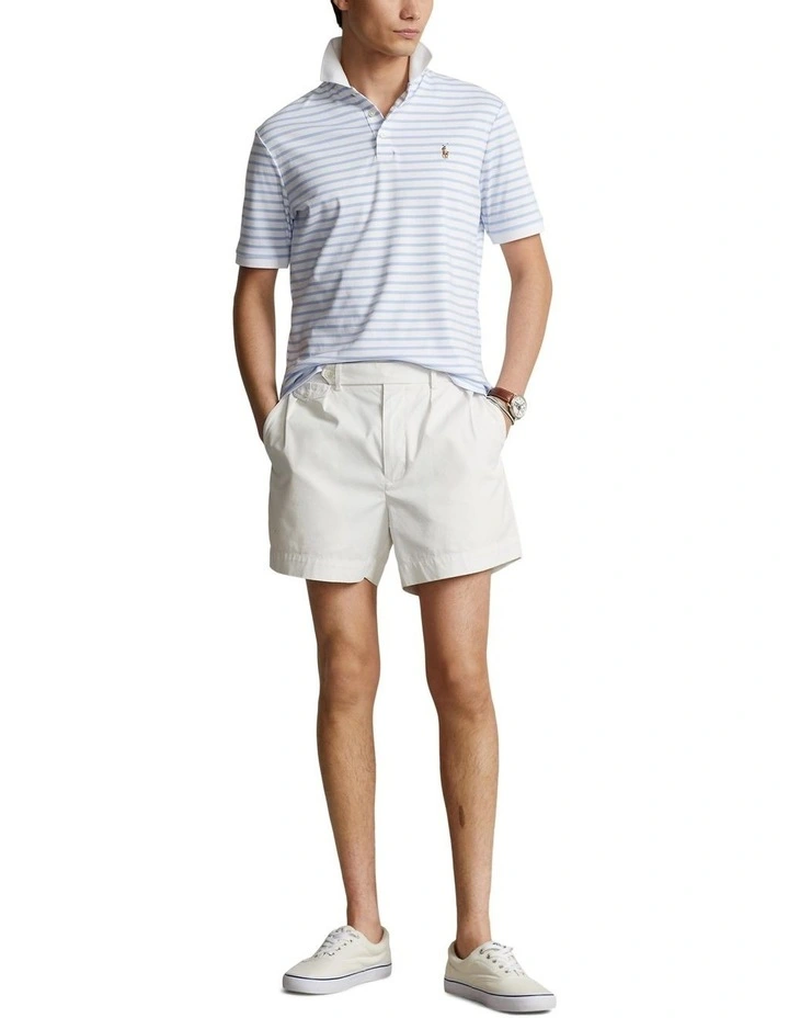 Polo Ralph Lauren Custom Slim Fit Soft Cotton Polo Shirt in White | MYER