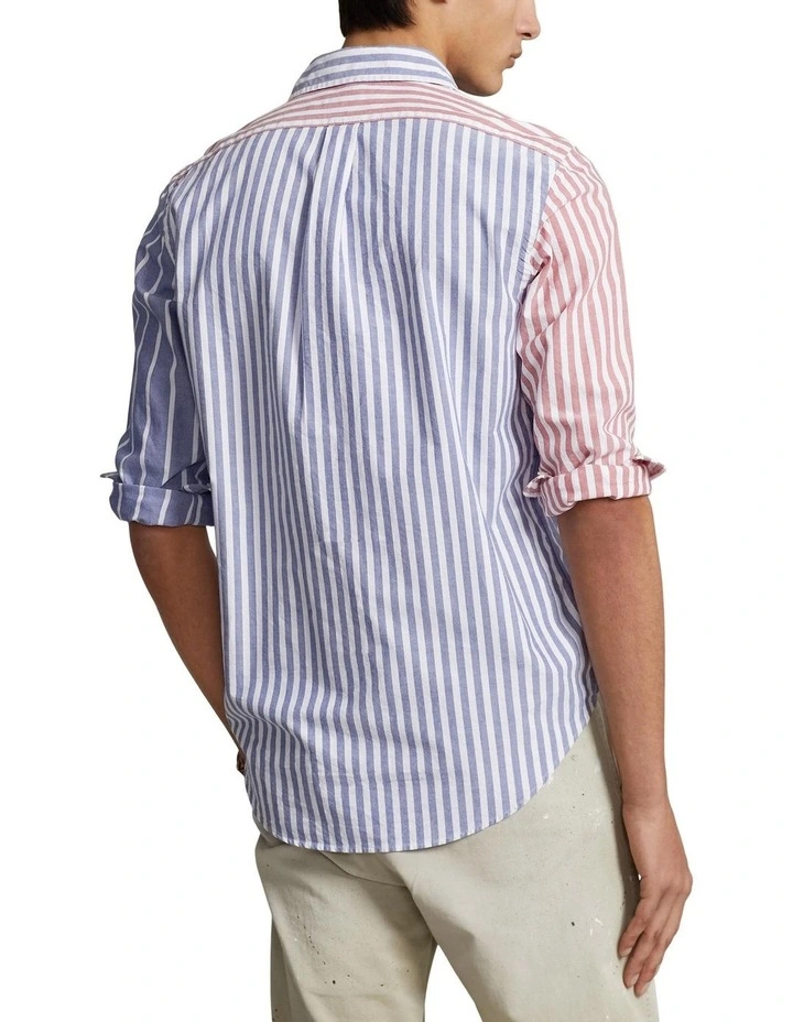 Classic Fit Striped Oxford Fun Shirt in Multi image 2