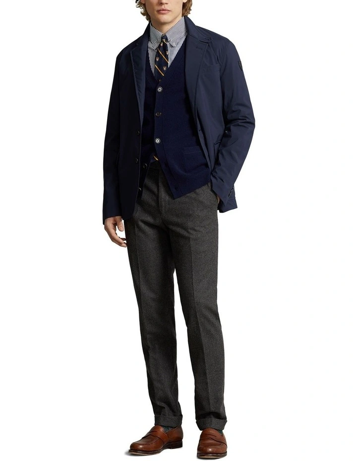 Randolph Taffeta Jacket in Navy image 3